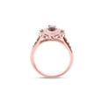 thumbnail image 4 of 14kt Rose Gold Womens Oval Garnet Diamond Solitaire Ring 7/8 Cttw, 4 of 4