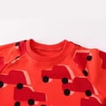thumbnail image 5 of Boys Sweatshirts Childrens Cartoon Graphic Crew Neck Long Sleeve Pullover Hoodless Top Watermelon Red 2-3 Years, 5 of 7