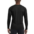 thumbnail image 4 of BRDFRL UPF 50+ Sun Shirts for Men, UV Protection Long Sleeve Swim Shirt, Lightweight Rash Guard for Fishing Hiking Running Black M, 4 of 6