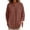 Orange, variant on SOOMLON Button up Shirts for Women Plus Size Crew Neck 3/4 Sleeve Cardigan Loose Solid Tunic Top Casual Work Blouse