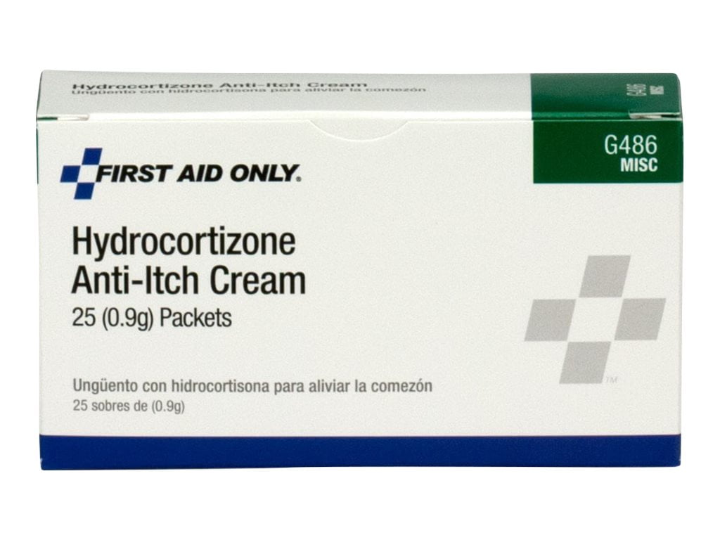 First Aid Only Anti-itch - Cream - 0 oz - hydrocortisone (pack of 25)
