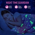 Livhil Plush Unicorn Glow in the Dark Blanket, 60x70in, Luminous Toy
