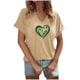 thumbnail image 1 of Tops Cortos para las Mujeres San Pablo's Día Impreso Cuello en V Envuelto Casual Top, Ligero para Todas las Estaciones Hogar Y Uso Diario, 1 of 8
