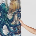 thumbnail image 3 of Orinice  Octopus Shower Curtain Nautical Tentacle Shower Curtain Bathroom Curtain Decor Set with 12 Hooks Waterproof Fabric  60x72, 3 of 7