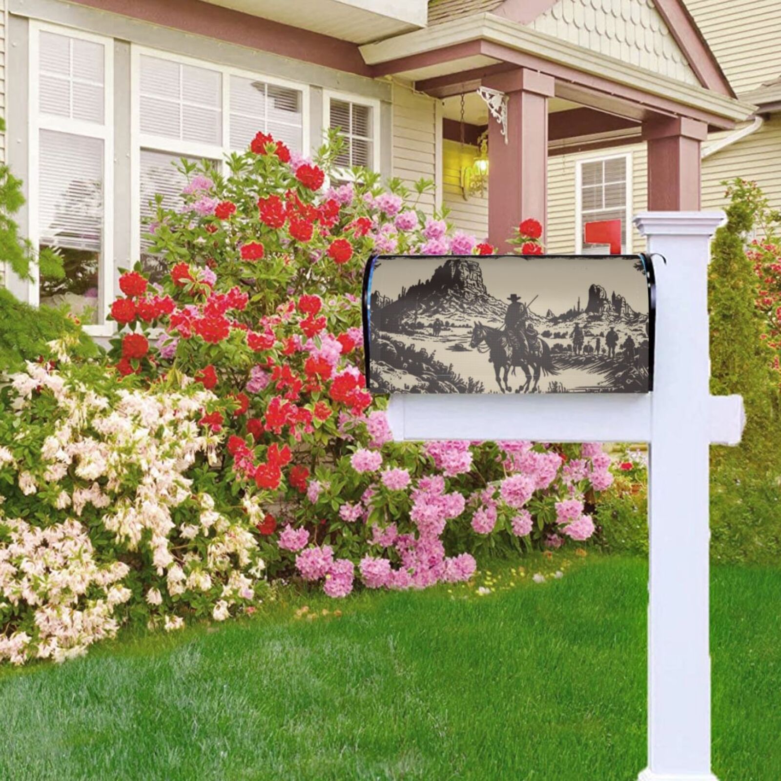 Kdxio Magnetic Mailbox Cover 25.5x21 in Mailbox Cover Outdoor Decoration Holiday Mailbox Covers for Home Garden Yard-25.5x21 in