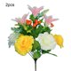 thumbnail image 4 of Monstrate 2x Elegante ramo de flores artificiales para una apariencia sofisticada Diseño elegante Decoración de flores Durabilidad duradera Kits de decoración para fiestas Rosa claro, 4 of 6