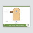 thumbnail image 2 of THE TAHOE © : Wraparound 2 Tree Rectangular Treehouse Plan, 2 of 9