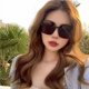 thumbnail image 4 of Rice Nail Box Gafas De Sol Gafas De Sol Degradadas Moda Mujer Verano UV Gafas De Sol Retro, 4 of 6