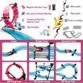 thumbnail image 3 of Slot Car Race Track Sets Electric Remote Control Car Track Racing Game Rechargable Magnetic Cars Racing with Hand Controllers Circular Overpass Track Gifts Birthday Toys for Boys Kids Age 6 7 8-12, 3 of 6