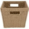 thumbnail image 4 of Simplify Dutch Weave Paper Rope Decorative Basket, Handles, 4 of 8