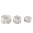 thumbnail image 1 of Jessar - Ensemble de 3 Paniers de Rangement en Tissu Pliables, Blanc, 1 of 1