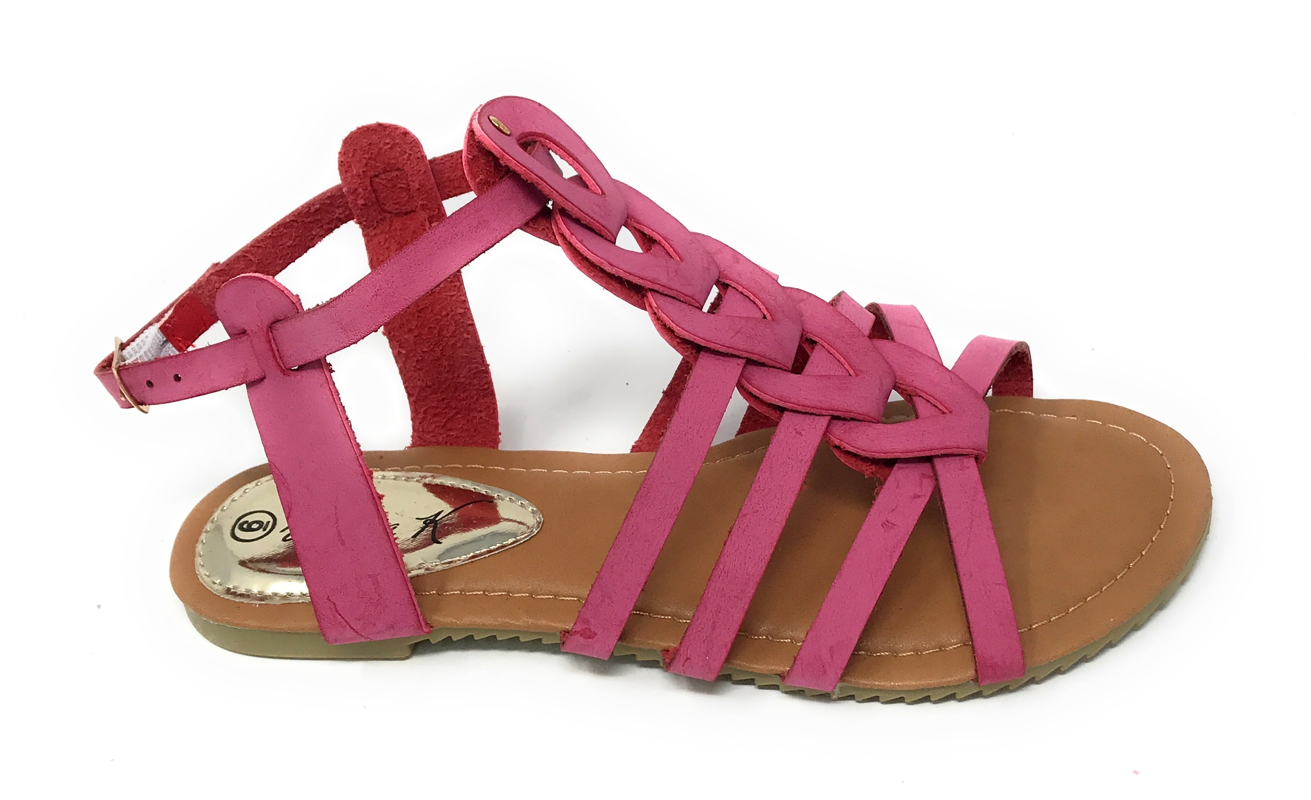 Victoria K Women's Gladiator Multi Loops Braid Sandals