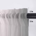 thumbnail image 5 of Gray Teal Green Valance Curtains for Kitchen/Living Room/Bathroom/Bedroom Window, Rod Pocket Small Topper Half Short Window Curtains Voile Sheer Scarf, Modern Gradient Geometric 42"x12", 5 of 8