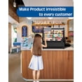 thumbnail image 2 of Commercial Display Cake Refrigerator,3.5 Cu.Ft,Commercial Refrigerator Display Case,2-Tiers,LED Countertop Pastry Display Case,Sliding Tempered Glass Door,for Store,Cafe, Bakery,Restaurant, 2 of 9