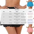 thumbnail image 3 of Xdegoge Swimwear for Women Bottoms High Waisted Swim Skirt Bathing Suit Bottoms Scalloped Floral Cut Out Hem Modest Full Coverage Beachwear, 3 of 8