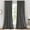 Grey, variant on Sheetsnthings Velvet Heavyweight Rod Pocket Window Curtains, Set of 2 (52"Wx63"L) Solid Panels, Burgundy