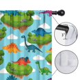 thumbnail image 4 of Blackout Kids Curtains,Sky Blue Floating Island Dinosaurs Pattern Childrens Insulated Curtains Set Of 2,Bedroom Essentials,Toddler Room Decor 52"x84", 4 of 5