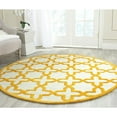 thumbnail image 2 of SAFAVIEH Cambridge Liz Geometric Wool Area Rug, Ivory/Gold, 6' x 6' Round, 2 of 3