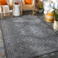 thumbnail image 2 of Pasadena PSA-2357 5'1" x 7' Area Rug in Black and Medium Gray, 2 of 7