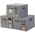 thumbnail image 1 of Storage Box with Lid Decorative Box Large Storage Bins with Lid ( & with Flip Lid), 1 of 9