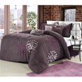 thumbnail image 1 of Cheila Embroidered Comforter Set - Plum - King - 8 Piece, 1 of 1