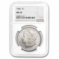 1886 Morgan Dollar MS-63 NGC