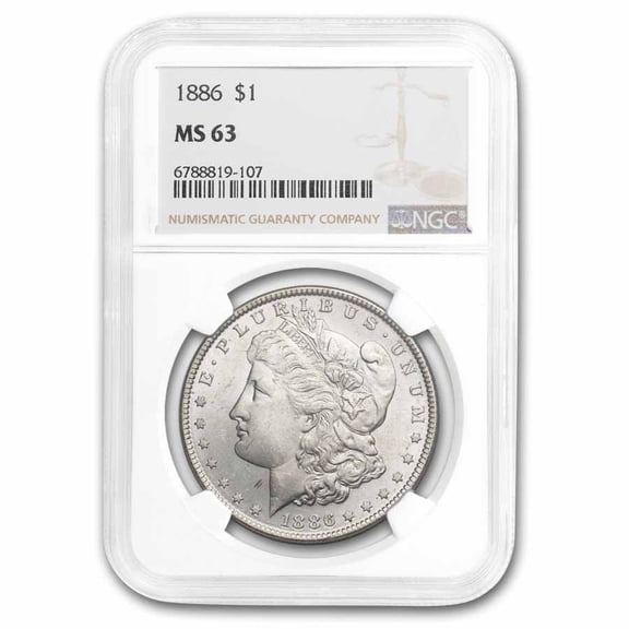 1886 Morgan Dollar MS-63 NGC
