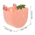 thumbnail image 2 of SHOWERORO 2Pcs Handlebar Basket for Bike Pink Plastic Storage for Kids Riding Experience, 2 of 8