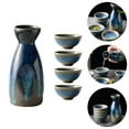 thumbnail image 3 of 1 Set Japanese Style Sake Pot with Ceramic Storage Holders and Wine Cups Assorted Colors, 3 of 11