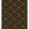 thumbnail image 3 of Ambesonne Scallop Duvet Cover Sets, Retro Art Deco Seashells, 2-Queen, Caramel Charcoal Grey, 3 of 7