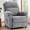 Chenille-Grey, variant on Korser Manual Push Back Recliner Chair with Side Pockets,Recliner Chairs for Adults for Living Room,Small Recliners for Small Spaces,Linen,Dark Grey