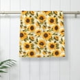 thumbnail image 4 of Kdxio Hand Towel Scottish Plaid Sunflower for Bathroom Kitchen Fingertip Bath Towels 27.5 x 16 Inch Home Hotel Gym Laundry Room, 4 of 5