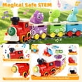 KiddiTouch Train Toys for Toddlers 2-4 with Music,Steam and Lights ...