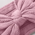 thumbnail image 4 of AUNVITO Baby Girls Wide Headband Elastic Soft Nylon Jacquard Bow Hair Band Solid Color Accessories, 4 of 4