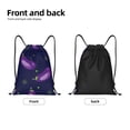 thumbnail image 5 of Bingfone Eggplant Drawstrings Backpacks Bags For Men Women Gym Drawstrings Bag, 5 of 9
