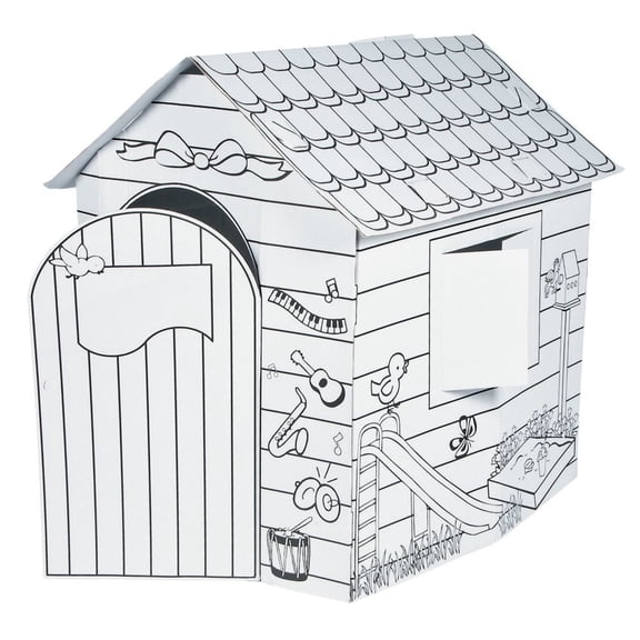 Color Your Own Playhouse - Craft Kits - 1 Piece