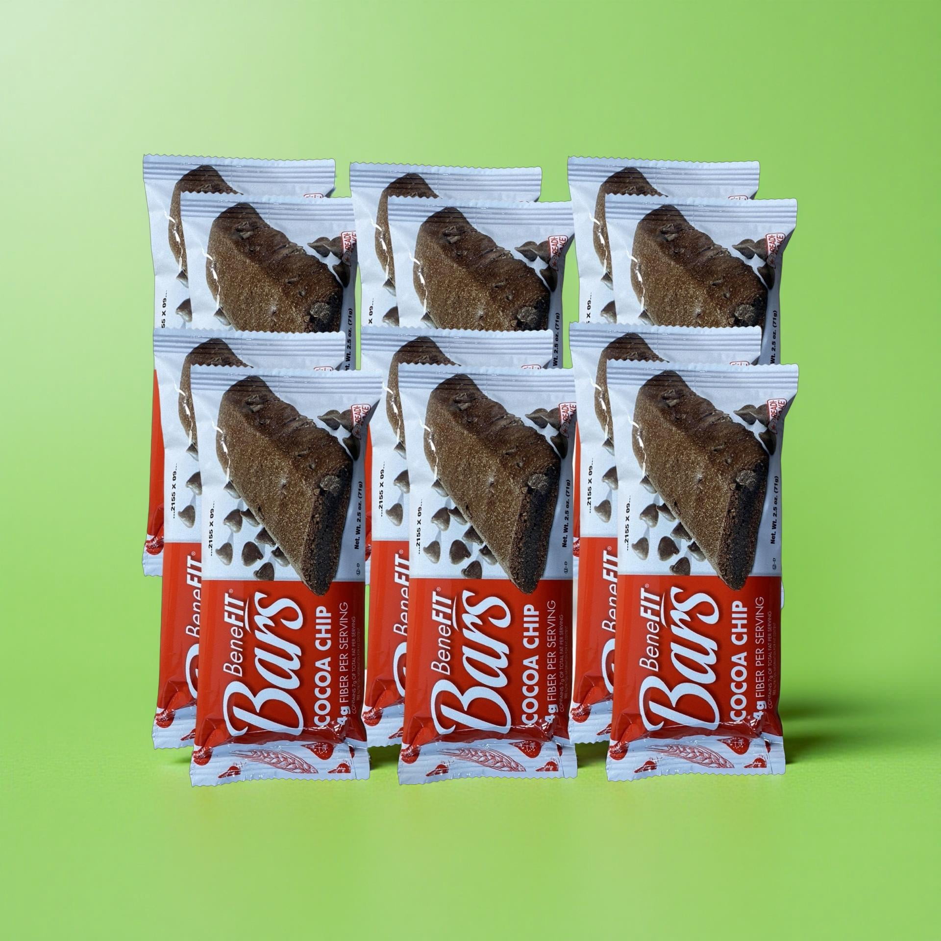 Cocoa Chip BeneFit Bars by Readi-Bake   2.5 Ounce | Value Pack of 12
