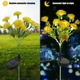 thumbnail image 4 of Hxlamzoo Solar Carnation Lights Outdoor Waterproof IP65, Solar Carnation Garden Decorative Lights Flowers Decor Auto On/Off Bright Up to 8Hrs (Yellow), 4 of 7