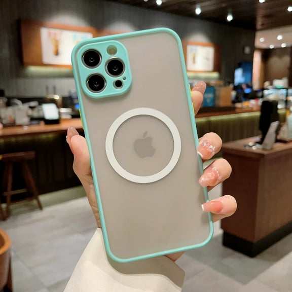 Allytechgroup Case for iPhone 16 Plus Women Men, Support Wireless Charging Slim Fit Phone Case Shockproof Protective Magnetic Back Cover for iPhone 16 Plus, Iceblue