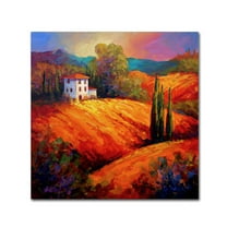 Trademark Fine Art 'Tuscan Villa Evening' Canvas Art by Marion Rose