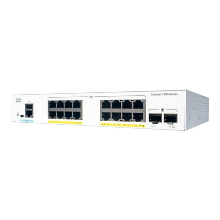 UPC: 0889728248488 | Cisco C1000-16T-2G-L Ethernet Switch – 16 Ports – Manageable – 2 Layer Supported – Modular – 2 x 1G
