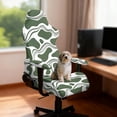 thumbnail image 3 of SCRAWLGOD Cow Print Green White 4 Pieces Gaming Chair Slipcover with Armrest Covers Stretchy Rotating Gaming Chair Protector Soft Office Desk Chair Cover Cat Scratch Proof, 3 of 7