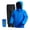 Blue, variant on Rain Suit for Men and Women, Waterproof Breathable Lightweight 2 Piece Rainwear Set with Jacket and Pants for Outdoor Use
