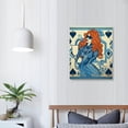 thumbnail image 4 of Acheng  Vintage Blue Queen Of Hearts Poker Posters Room Aesthetic Sunglasses Glass Playing Card Canvas Wall Art Trendy Preppy Prints Painting Modern Cute Eclectic Aesthetic Wall Decor  12x16 in, 4 of 5