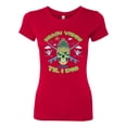 thumbnail image 2 of Wild Bobby Beach Vibes Till Die Women Slim Fit Junior Tee, 2 of 6
