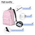 thumbnail image 3 of Easygdp Ribbon Bow Mochila de Lona Resistente para Laptop, Compatible con Laptops de 15 a 17 pulgadas, Ideal para Escuela, Trabajo y Viajes-Medium, 3 of 5