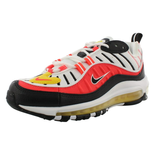 Nike Max 98 Boys 3.5, Color: Black/Bright Crimson/Orange/Yellow/White -