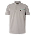 thumbnail image 5 of Fila Gold Bruni Pocket Polo Shirt, Grey, 5 of 5