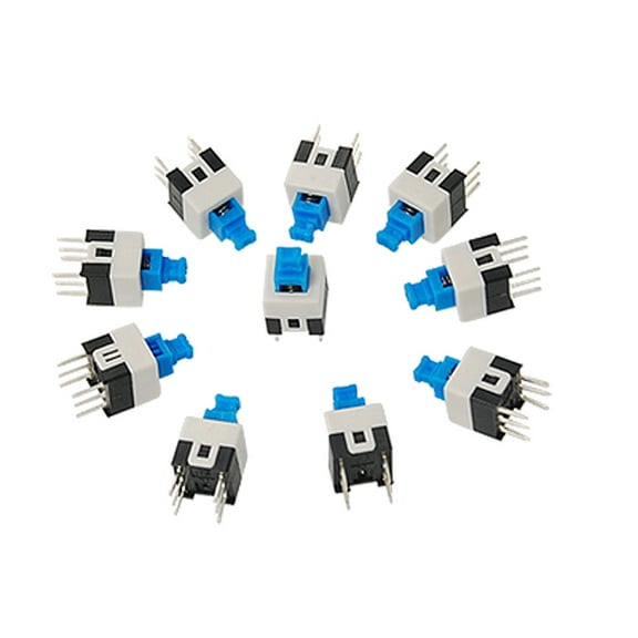 10pcs 6 Pin DPDT Momentary Push Button Key Tact Tactile Switch Non-lock 7x7mm