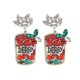 thumbnail image 3 of Trendy Grace Geometric Fruit Cool Drinks Cup Earrings Alloy Color Cock--H-Model code 8880 H, 3 of 5